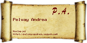 Pelvay Andrea névjegykártya